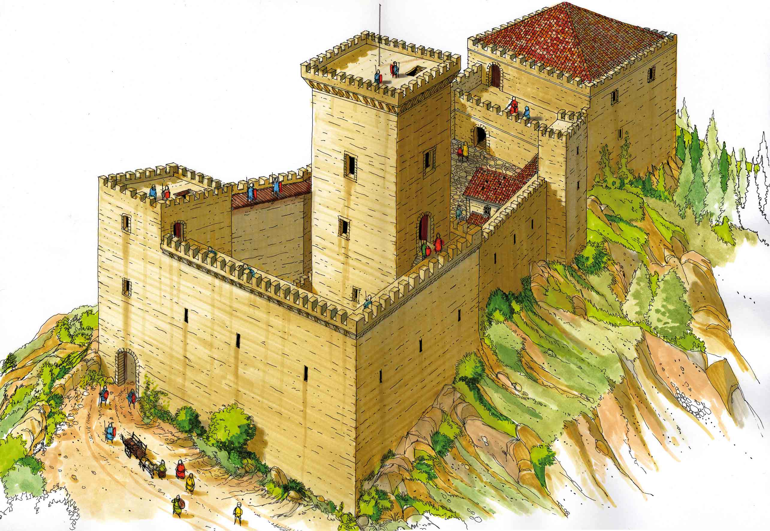 castello-di-carpineti-ricostruito-dal-disegnatore-Tiziano-Dorta